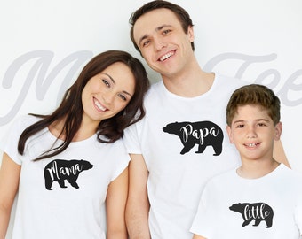 Family matching shirt family matching outfits couple shirts family bear shirts mama bear shirt papa bear shirt baby bear shirt family shirts