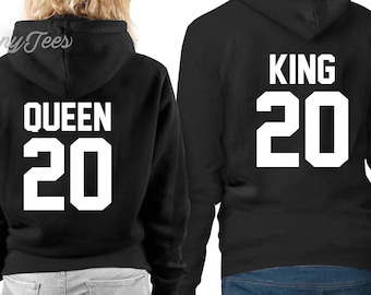 King and queen hoodie king and queen sweatshirts king and queen hoodies king and queen sweaters couples hoodies couples outfits king queen