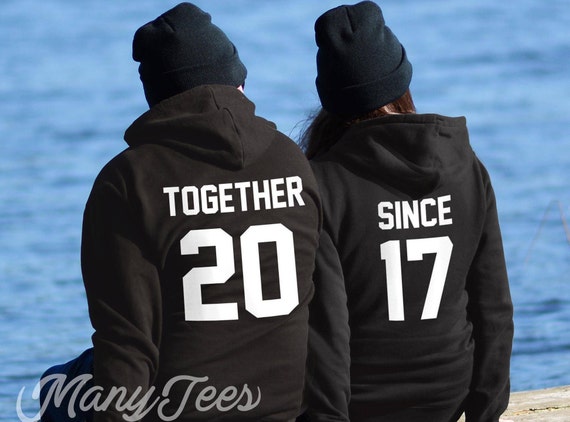 Together Since Hoodie, Matching Couples Hoodies