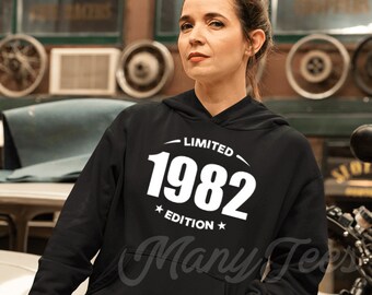 40th birthday hoodie 1982 birthday hoodie 40 birthday hoodie 40 birthday gift 40 birthday gift limited edition 1982 hoodie 1982 birthday 40