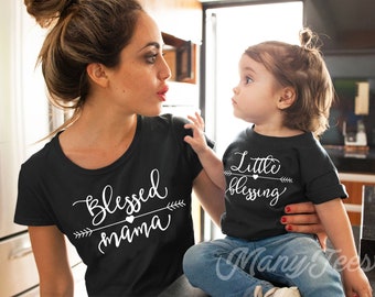 Blessed mama shirt mothers day shirt mother and daughter shirt mother and daughter outfits mothers day gift mother and kids shirts mama baby