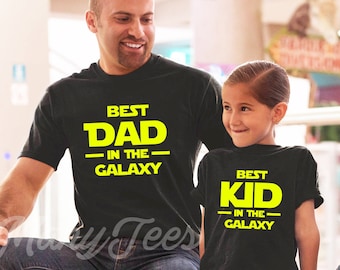 Camisetas a juego para padre e hijo, camisetas a juego para papá y bebé, camisetas a juego para papá e hijo, el mejor papá, el mejor niño