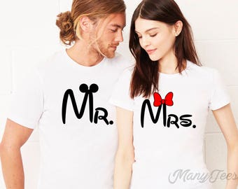 Mr and Mrs Couples Shirt Set Wedding Shirts Bridal Shower - Etsy