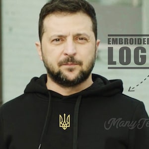 Zelensky sweatshirt,embroidered zelensky sweat shirt,ukrainian sweatshirt,sweater,ukraine hoodie,zelensky hoodie,ukraine embroidered hoodie