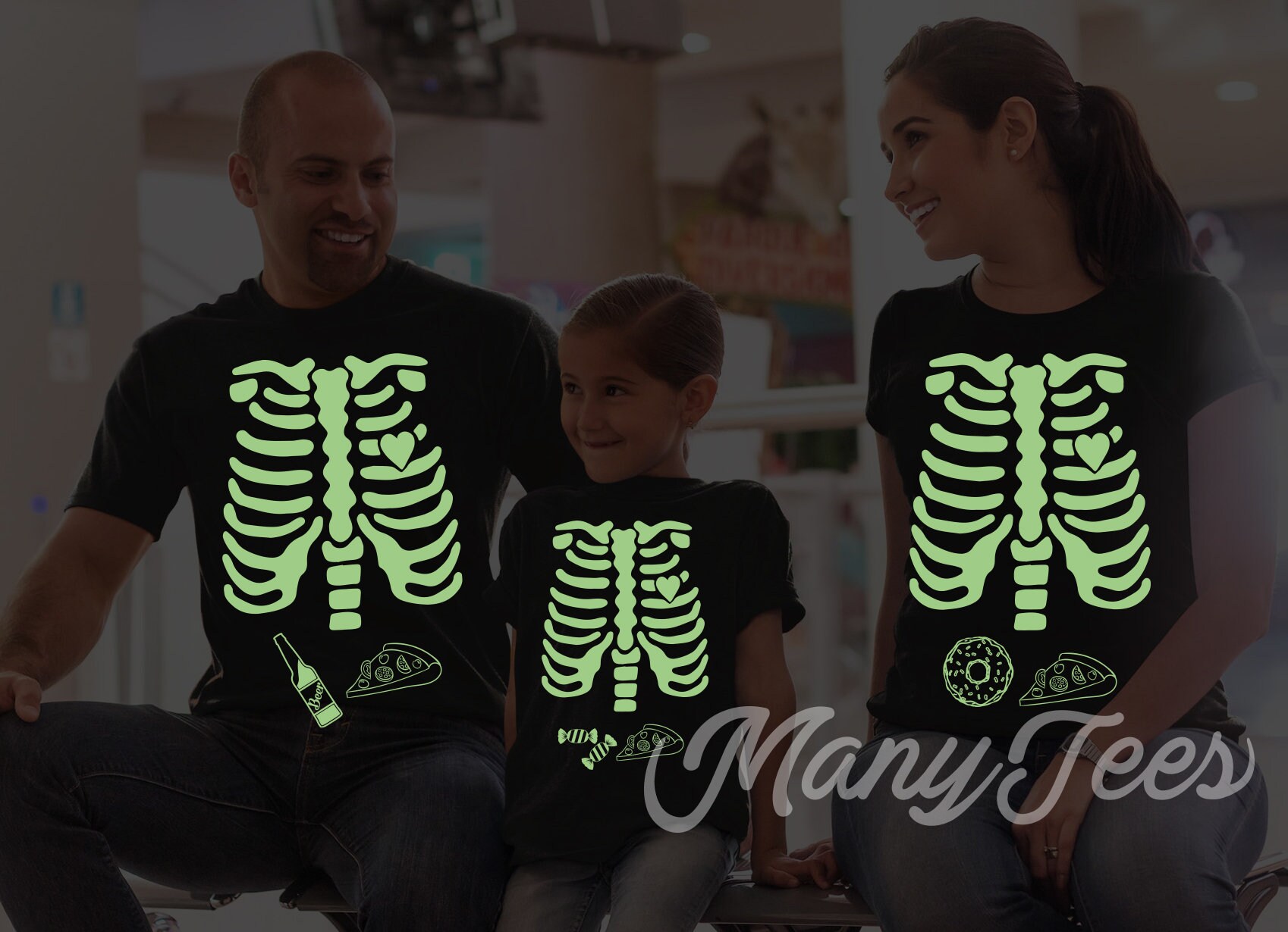 Glow in the Dark Halloween Shirt 