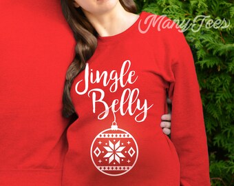 Dor Rouwen ga werken Christmas Maternity Sweater Christmas Pregnancy Sweater - Etsy