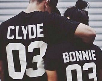 Bonnie Clyde Tshirts Etsy