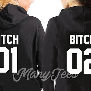Best friends hoodies bff hoodies bff outfits bff gifts best friend gift best friend birthday gift friends hoodie bitch hoodie bitch hoodies