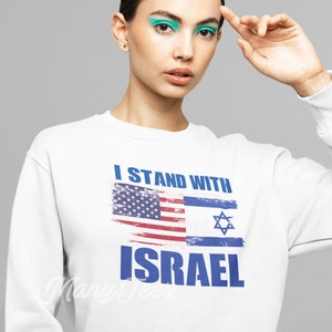 Israel sweatshirt,israel hoodie,i stand with israel,support israel,israel gift,i stand with israel hoodie,i stand for peace,pullover,hoodie