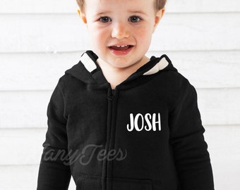 Sweat-shirt à Capuche Pour Bébé Garçon - Tricot Solide, Chaud - Vêtement D'Hiver Pour Tout-petit - 8