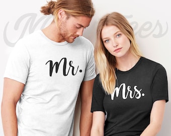 Mr and mrs shirts couples shirts couples shirt wedding shirts just married shirts anniversary shirts honeymoon shirts valentines day shirt