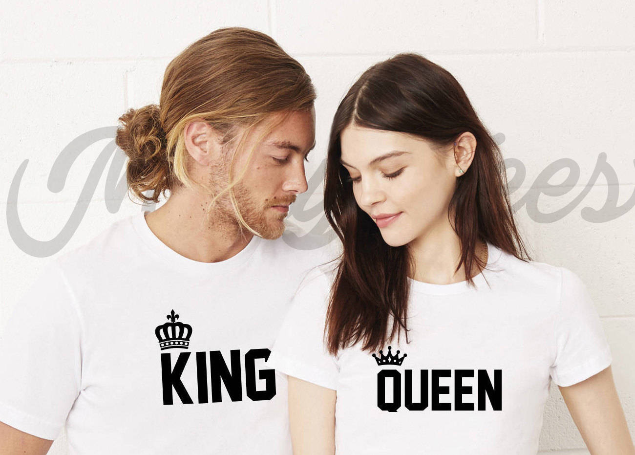 t shirt couple tees King Queen 01 