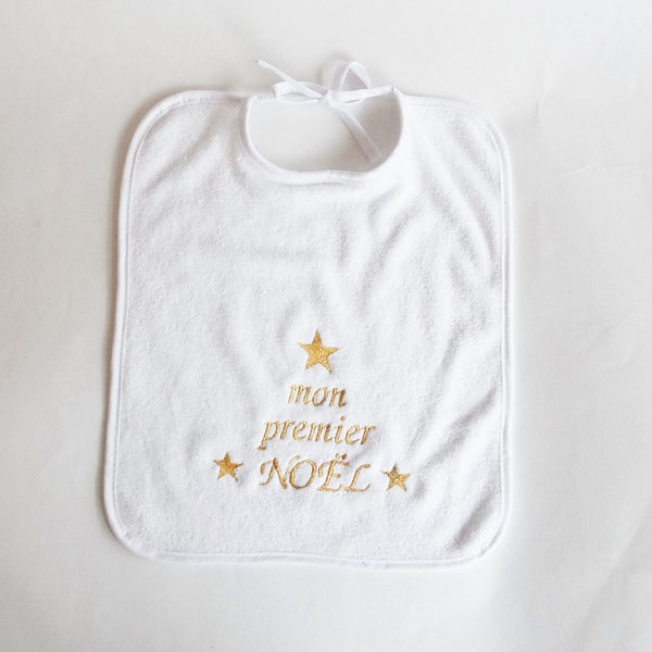 bavoir bébé personnalisé mon premier noël