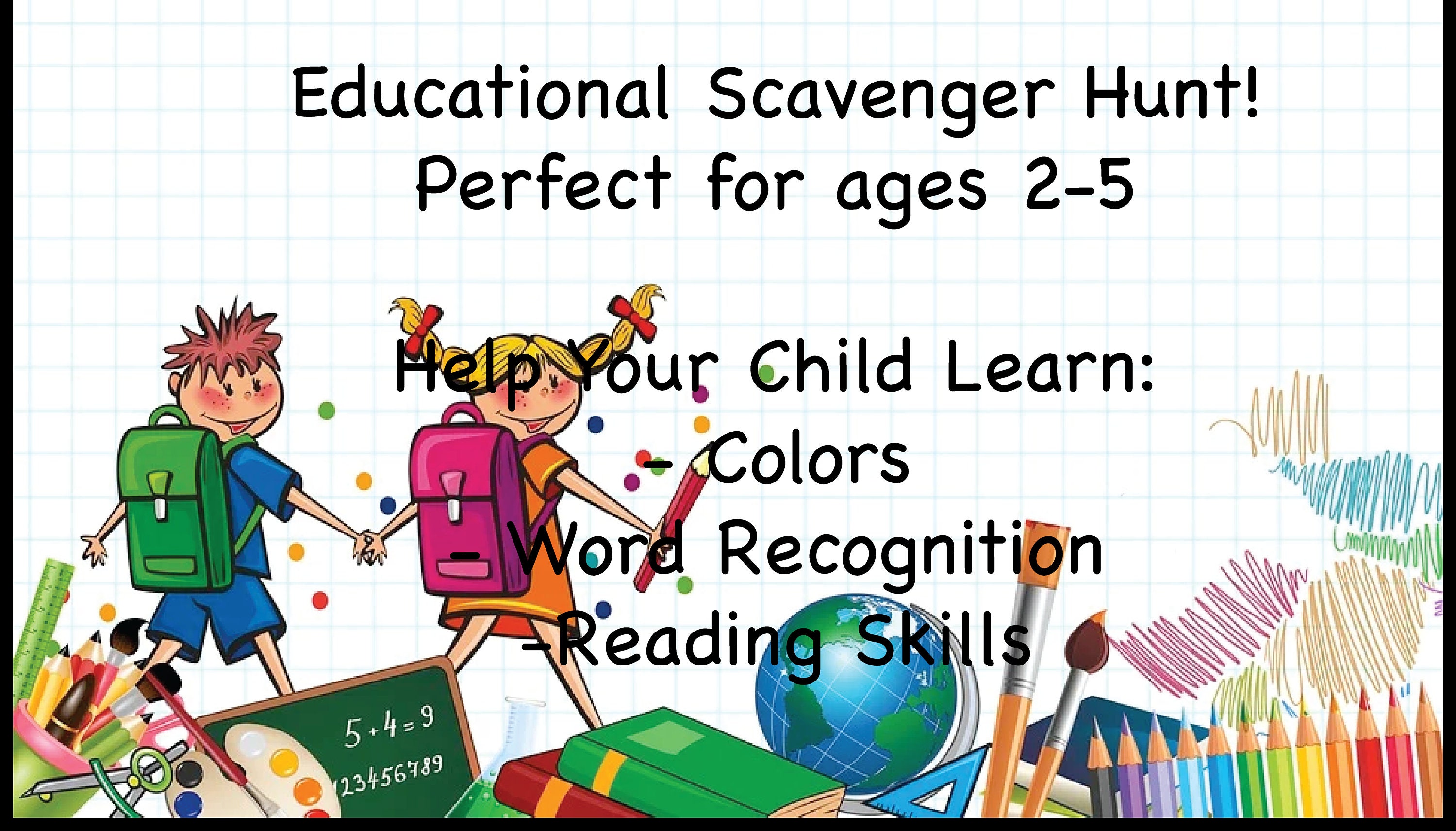 Color Scavenger Hunt Printable Educational Game - Etsy