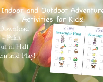 Easter Scavenger Hunt Printable for Kids