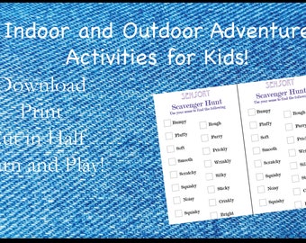 Sensory Scavenger Hunt for Kids