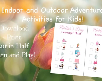 Digital Mother's Day Scavenger Hunt Printable for Kids