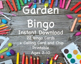 Kid's Garden Bingo Game