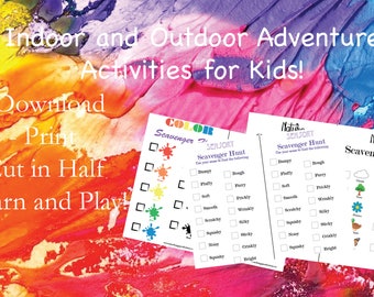 Preschool Learning Scavenger Hunt Package