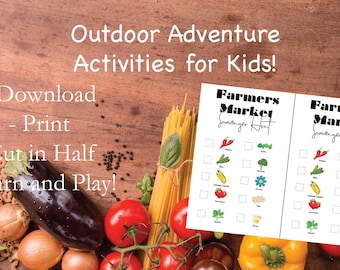 Farmers Market Scavenger Hunt Printable for Kids
