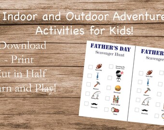 Father's Day Scavenger Hunt Printable for Kids