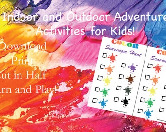 Color Scavenger Hunt Printable Educational Game