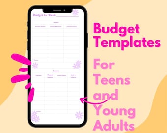 Digital Budget Template for Teens
