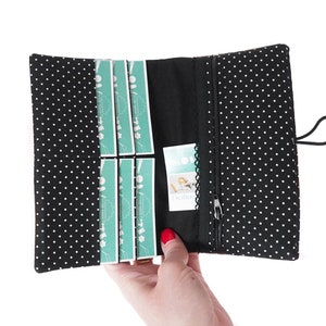 Portefeuille femme simili cuir doré tissu imprimé  noir et doré
