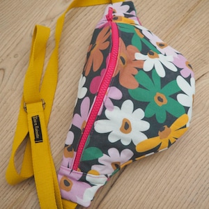 Sac banane femme l'Imprimée Coton imprimé fleurs multicolore Clara