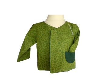 Wrap-reversible cotton Green