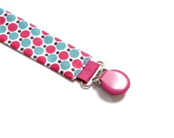 Pacifier baby pink and turquoise pop