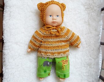 Babykleidung, Corolle-Kleidung, Mini-Kuscheltier, Corolle-Baby-Outfit, 20 cm Corolle, Pullover, Hose, Mütze