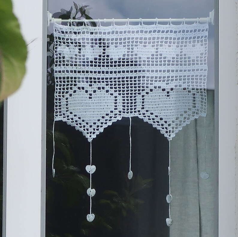 rideaux de cuisine au crochet