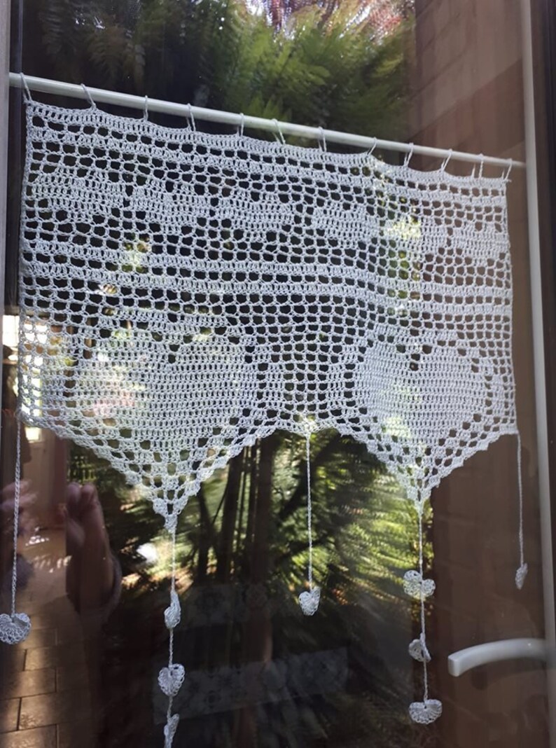 rideaux de cuisine au crochet