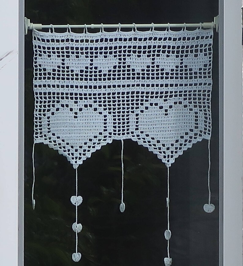 rideaux de cuisine au crochet