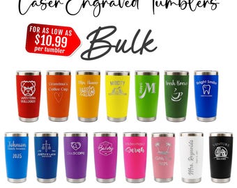 Personalized 20oz Tumbler in BULK