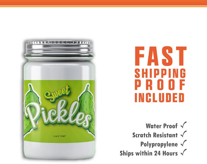 Custom Food Jar Labels