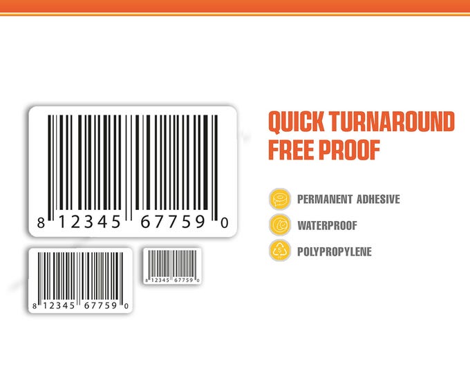 Custom UPC Labels, Custom UPC Stickers