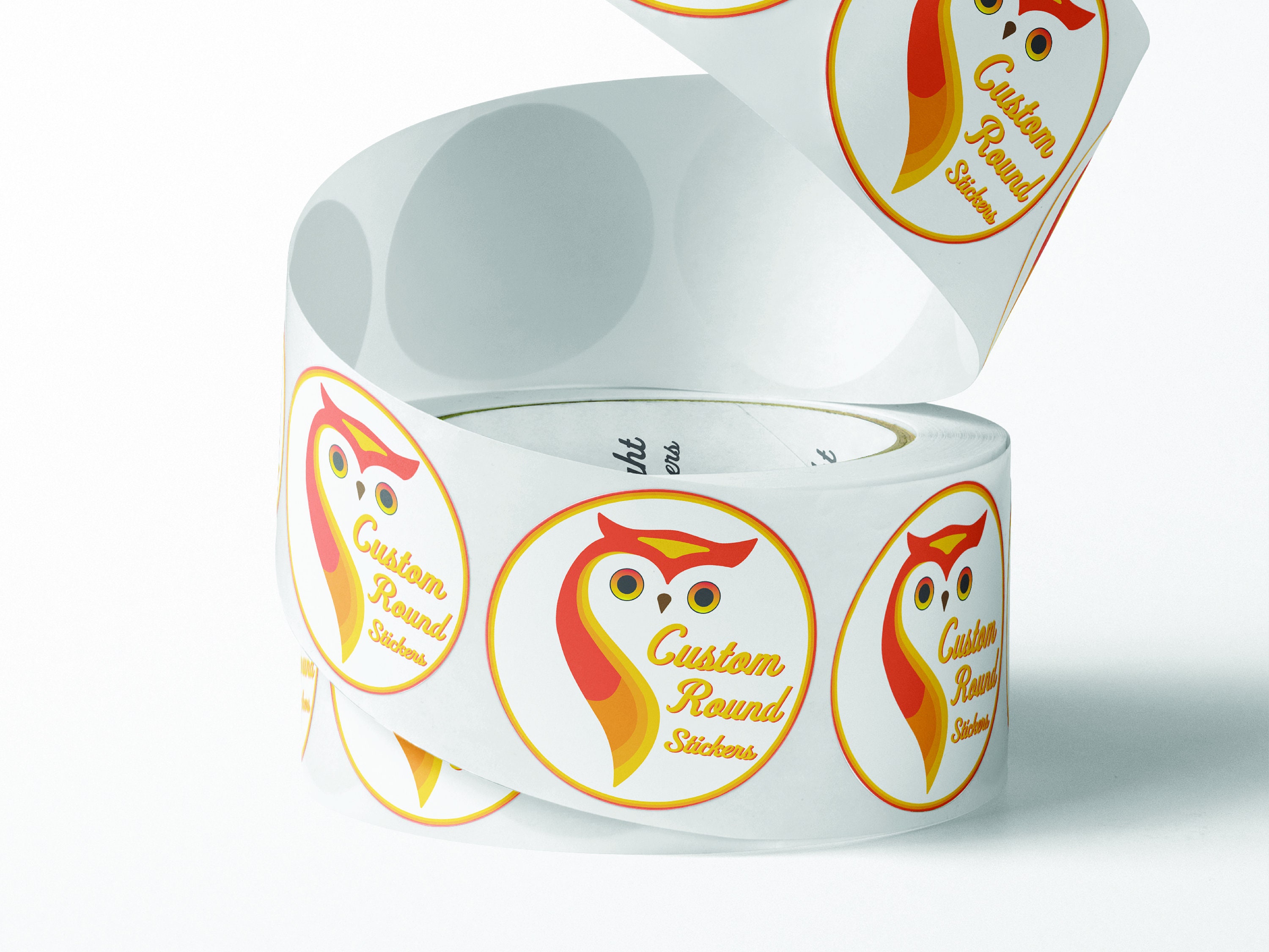 Custom Round Stickers Custom Circle Stickers Waterproof Etsy