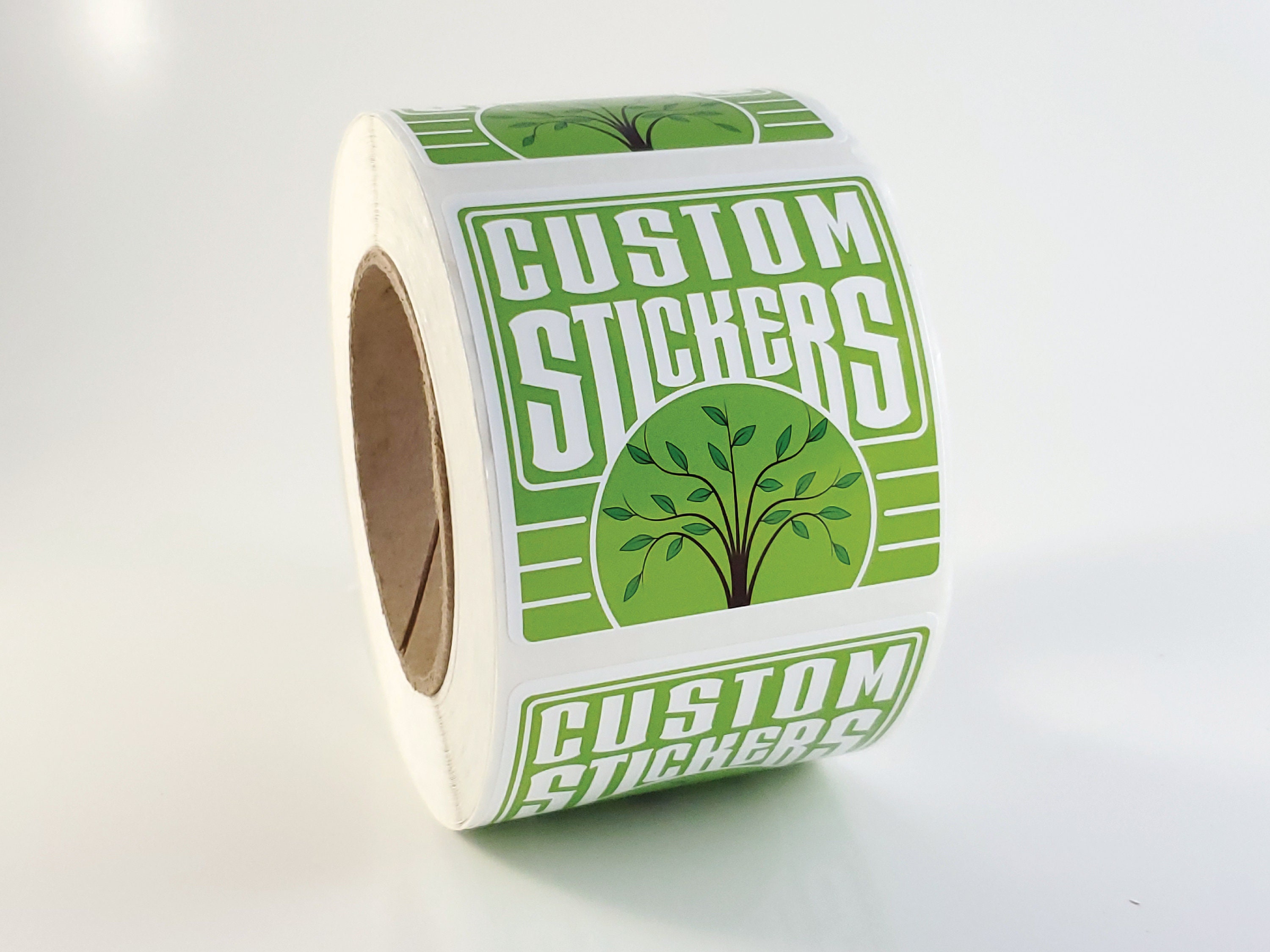 Custom Square Labels With Rounded Corners, Stickers on a Roll, Square