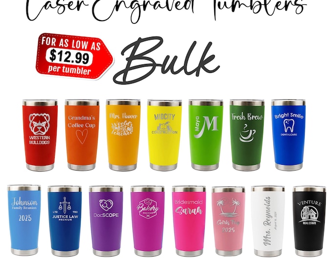 Realtor Promo Gifts - Personalized 20oz Tumbler in Bulk