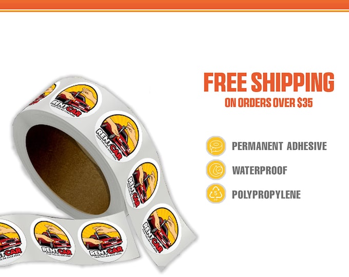 Custom Circle Label On a Roll - Custom Stickers for your Small Business