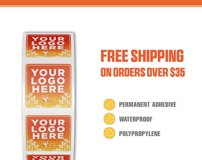 Custom Square Stickers - Waterproof