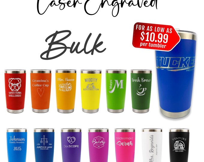 Realtor Promo Gifts - Personalized 20oz Tumbler in Bulk