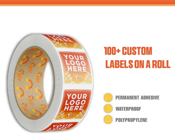 2" or 3" Custom Square Labels and Stickers On a Roll