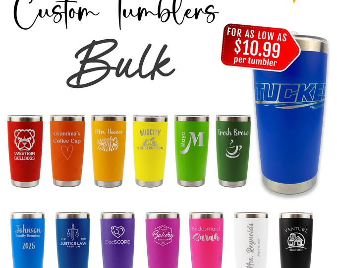 Realtor Promo Gifts - Personalized 20oz Tumbler in Bulk