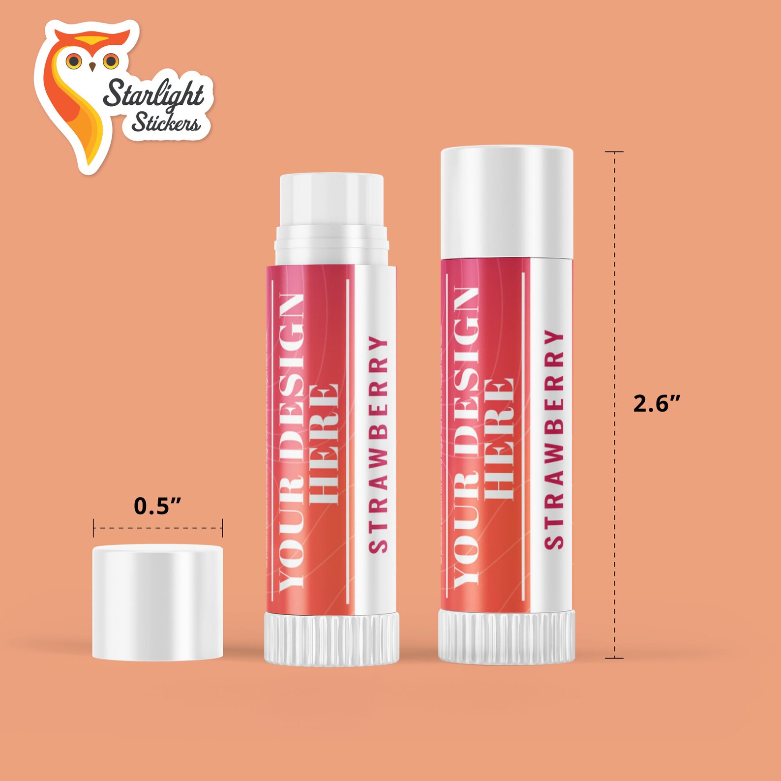 Chapstick Labels Chapstick Stickers Any Size Label - Etsy