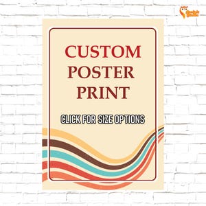 Custom Poster Printing - Personalized Poster - Family Photo Poster - Wedding Poster