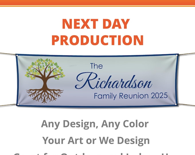 Custom Printed Vinyl Family Reunion Banner