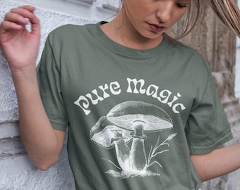 Mushroom T-Shirt: Pure Magic Psychedelic Festival Tee